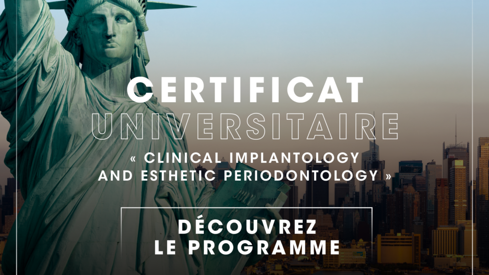 Certificat universitaire New York, implantologie,